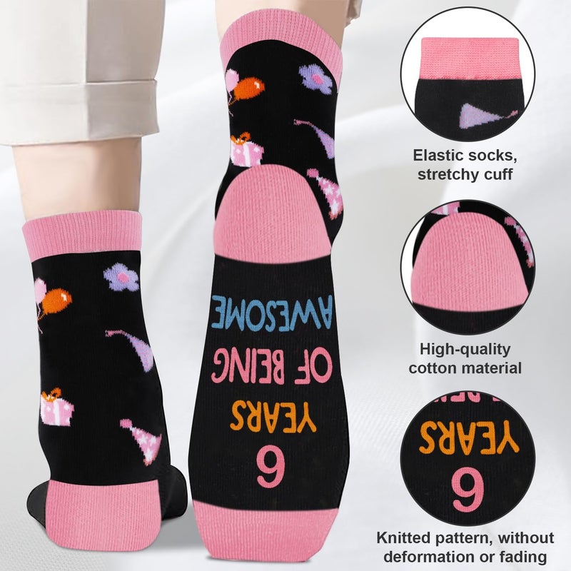 Juesly 5-18 Years Old Birthday Gifts for Girls - Socks for Girls with Pop up Birthday Card, Presents for 5-18 Year Old Grils - Image 3